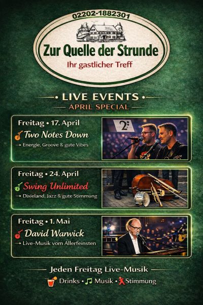 2026 Live-Programm im April