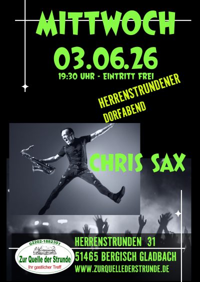 26-6-3 Chris Sax Dorfabend
